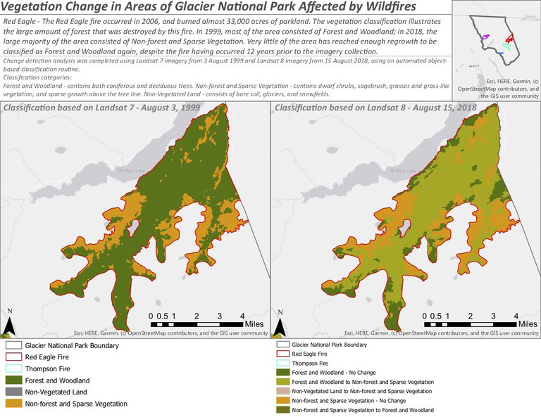 vegetation change map